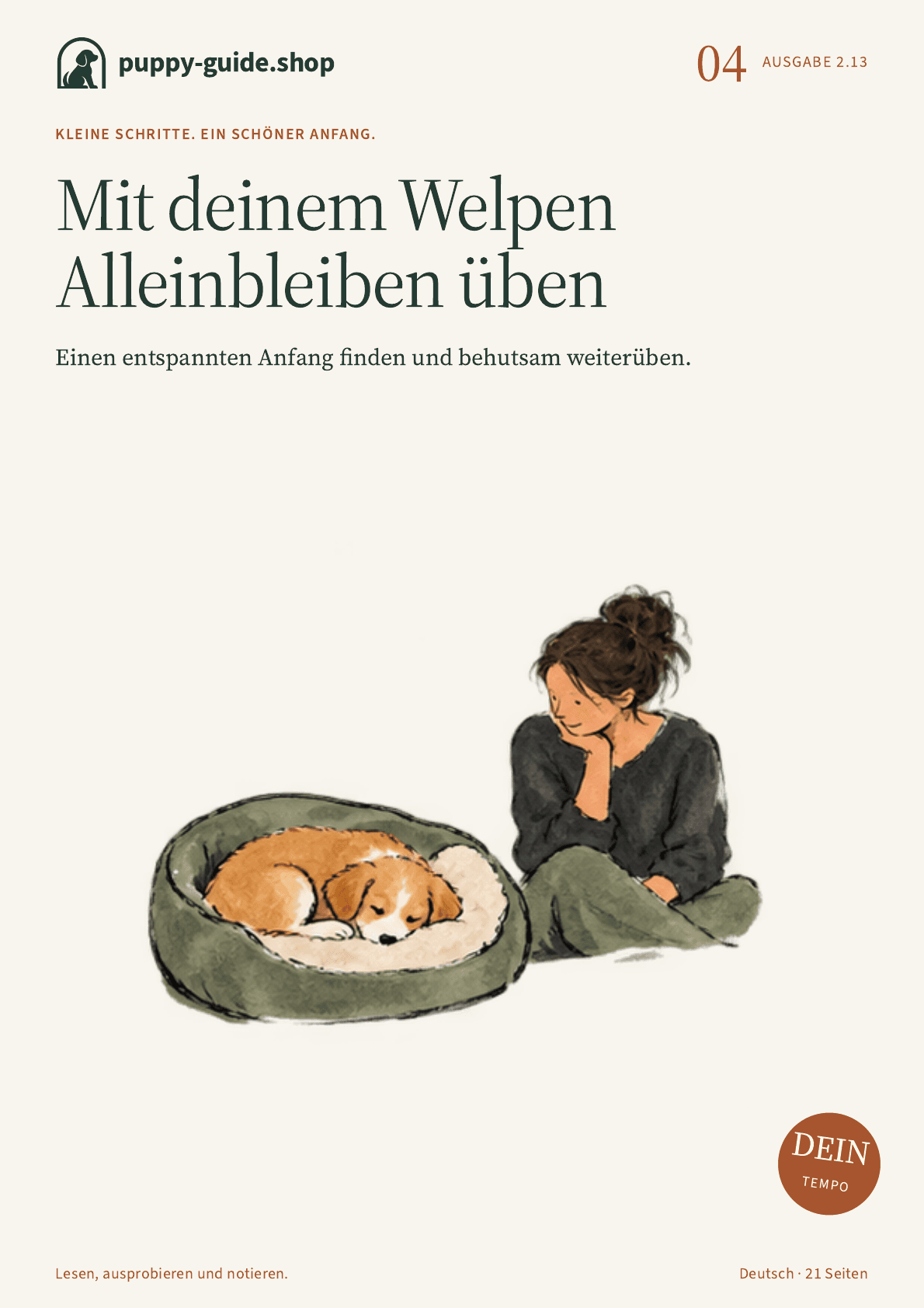 Mit deinem Welpen Alleinbleiben üben