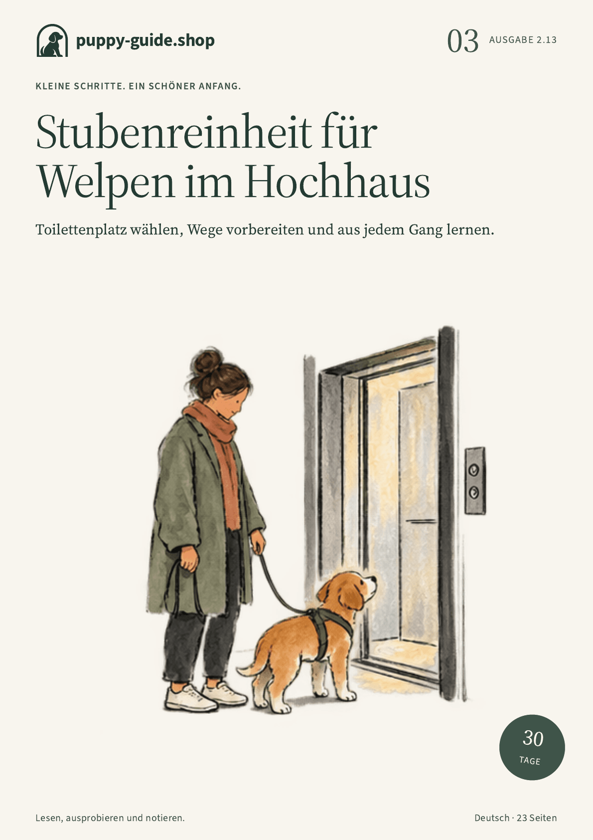 Stubenreinheit für Welpen im Hochhaus