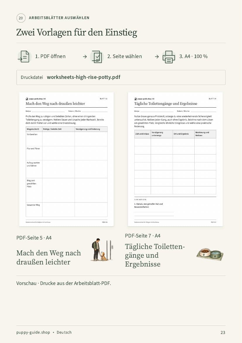 Zwei Vorlagen für den Einstieg · Seite 23