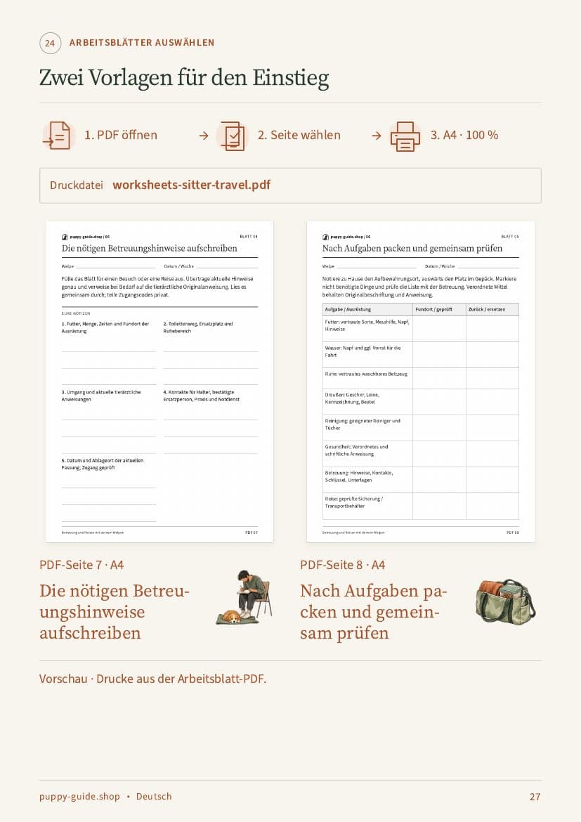 Zwei Vorlagen für den Einstieg · Seite 27