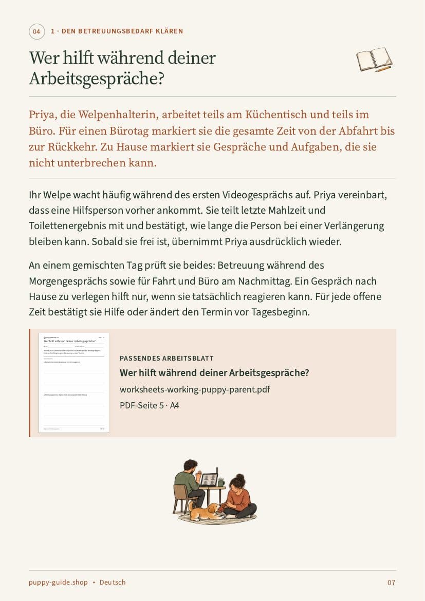 Wer hilft während deiner Arbeitsgespräche? · Seite 7