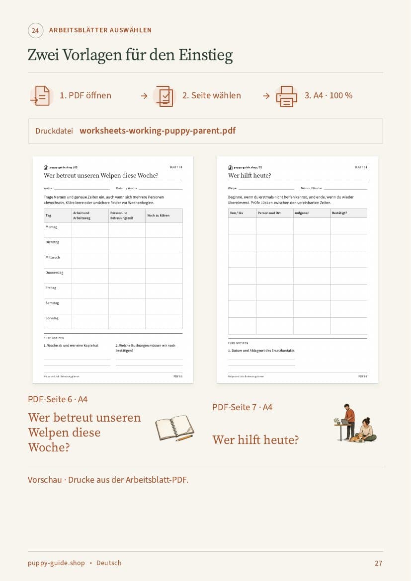 Zwei Vorlagen für den Einstieg · Seite 27