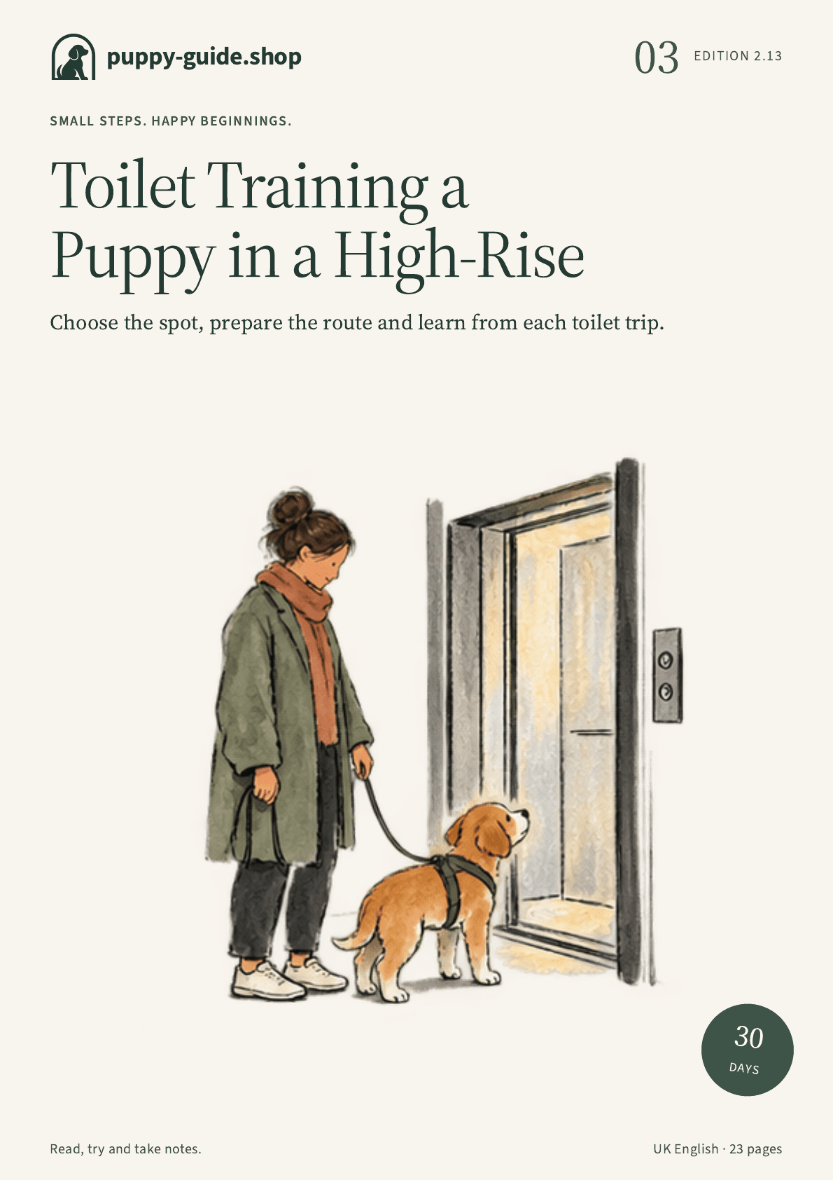 Toilet Training a Puppy in a High-Rise