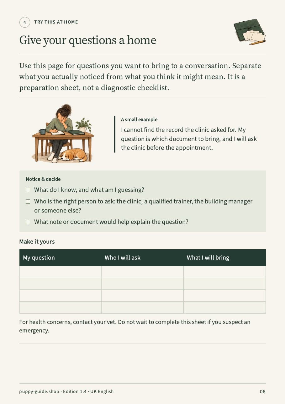 Give your questions a home · Page 6