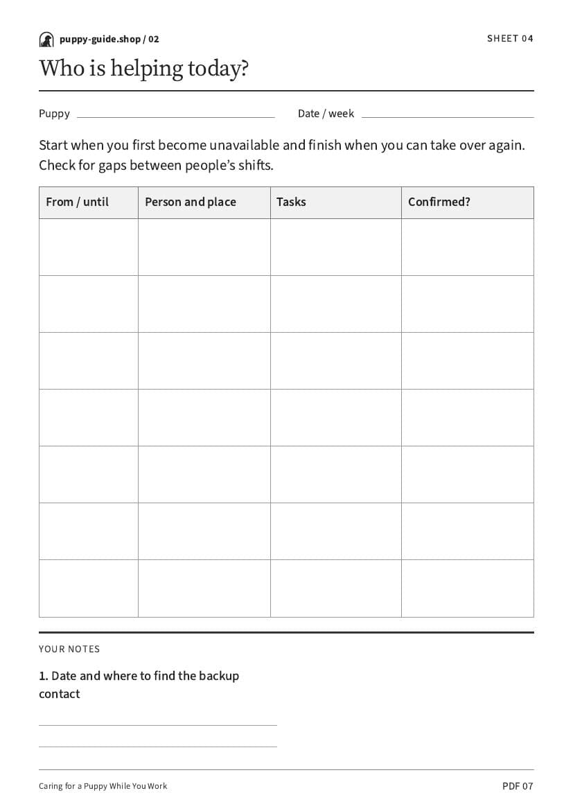 Who is helping today? · Worksheet PDF, page 7