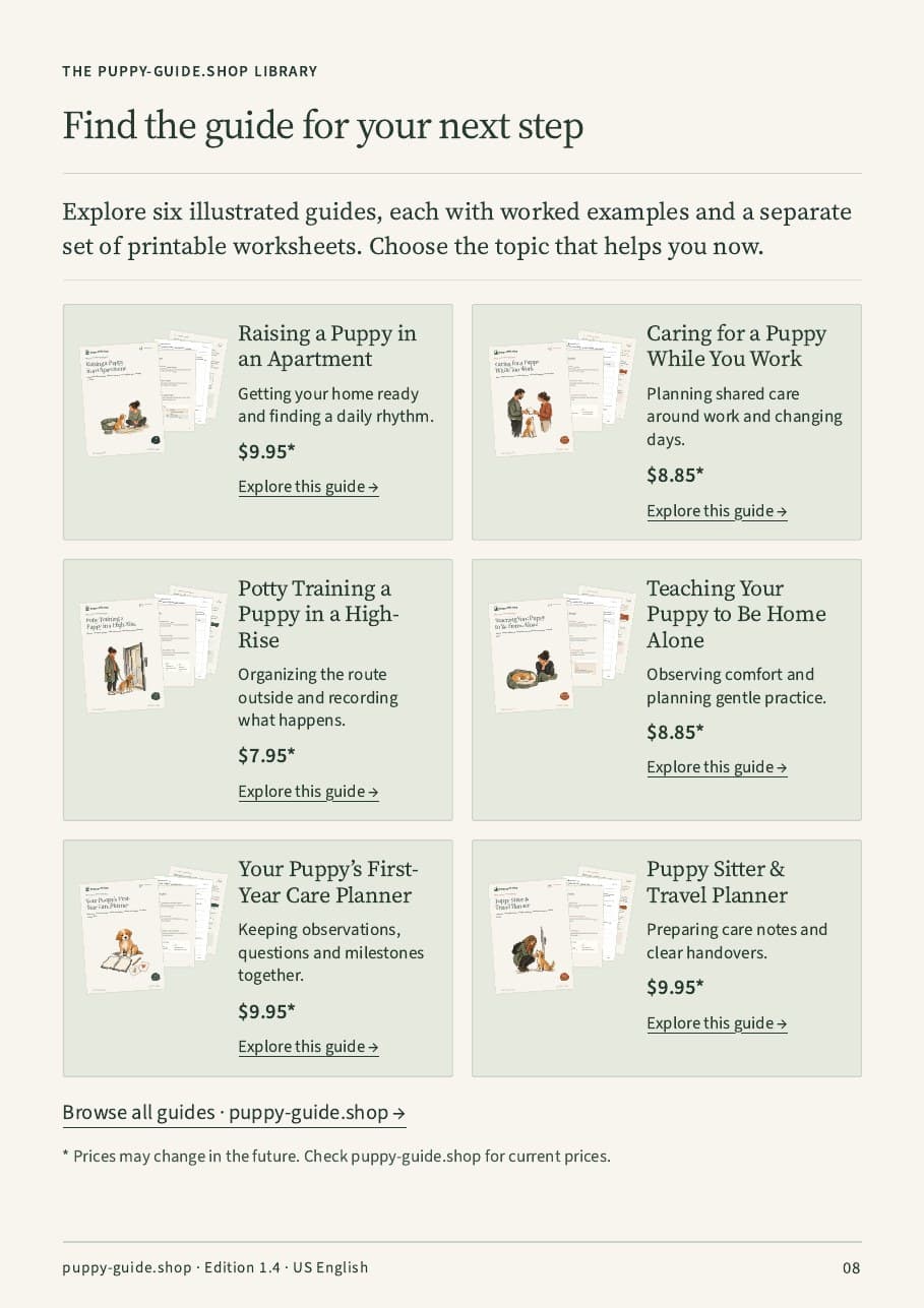 Find the guide for your next step · Page 8