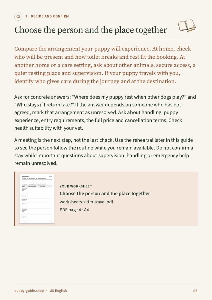 Choose the person and the place together · Page 5