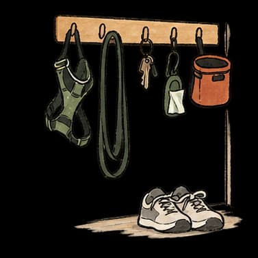 Keep things by the door