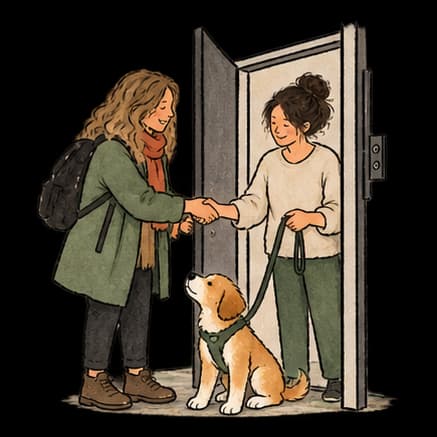 Agree when your helper arrives