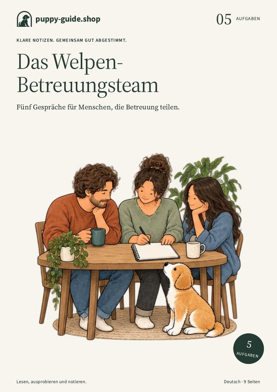 Das Welpen-Betreuungsteam